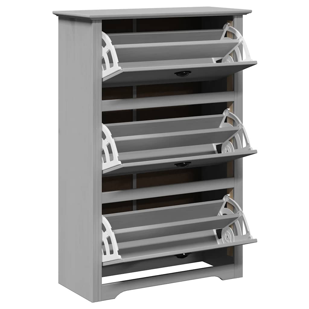 vidaXL Shoe Rack BODO Grey 80x35x118 cm 5