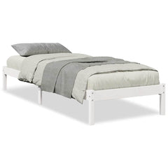 vidaXL Extra Long Bed Frame without Mattress White 80x210 cm Solid Wood Pine 2
