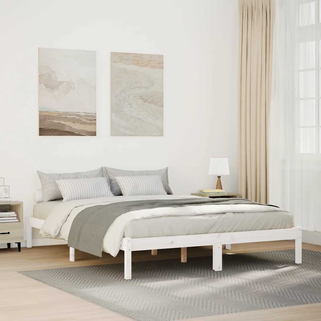 vidaXL Extra Long Bed Frame without Mattress Length 210 cm