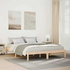 vidaXL Extra Long Bed Frame without Mattress 140x220 cm Solid Wood Pine 1
