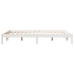vidaXL Extra Long Bed Frame without Mattress White 140x220 cm Solid Wood Pine 5