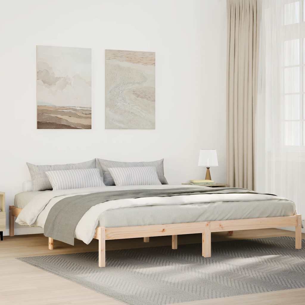 vidaXL Extra Long Bed Frame without Mattress Length 220 cm