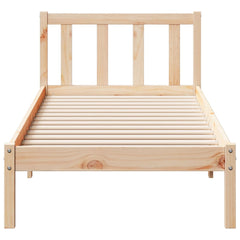 vidaXL Extra Long Bed Frame without Mattress 100x210 cm Solid Wood Pine 4