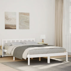 vidaXL Extra Long Bed Frame without Mattress White