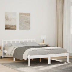 vidaXL Extra Long Bed Frame without Mattress White