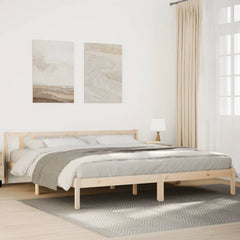 vidaXL Extra Long Bed Frame without Mattress Solid Wood Pine Natural