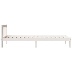 vidaXL Extra Long Bed Frame without Mattress White 80x220 cm Solid Wood Pine 6