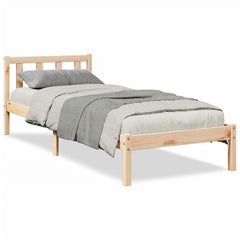 vidaXL Extra Long Bed Frame without Mattress 90x220 cm Solid Wood Pine 2