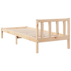vidaXL Extra Long Bed Frame without Mattress 90x220 cm Solid Wood Pine 5