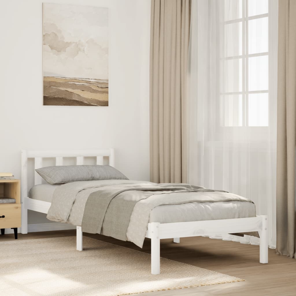 vidaXL Extra Long Bed Frame without Mattress White