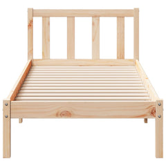 vidaXL Extra Long Bed Frame without Mattress 100x220 cm Solid Wood Pine 4