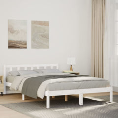 vidaXL Extra Long Bed Frame without Mattress White