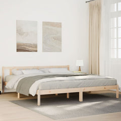 vidaXL Extra Long Bed Frame without Mattress Solid Wood Pine Natural
