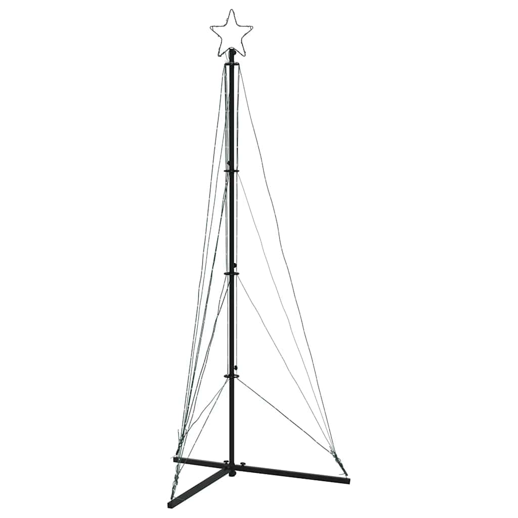 vidaXL LED Christmas Tree 363 LEDs Warm White 182 cm 4