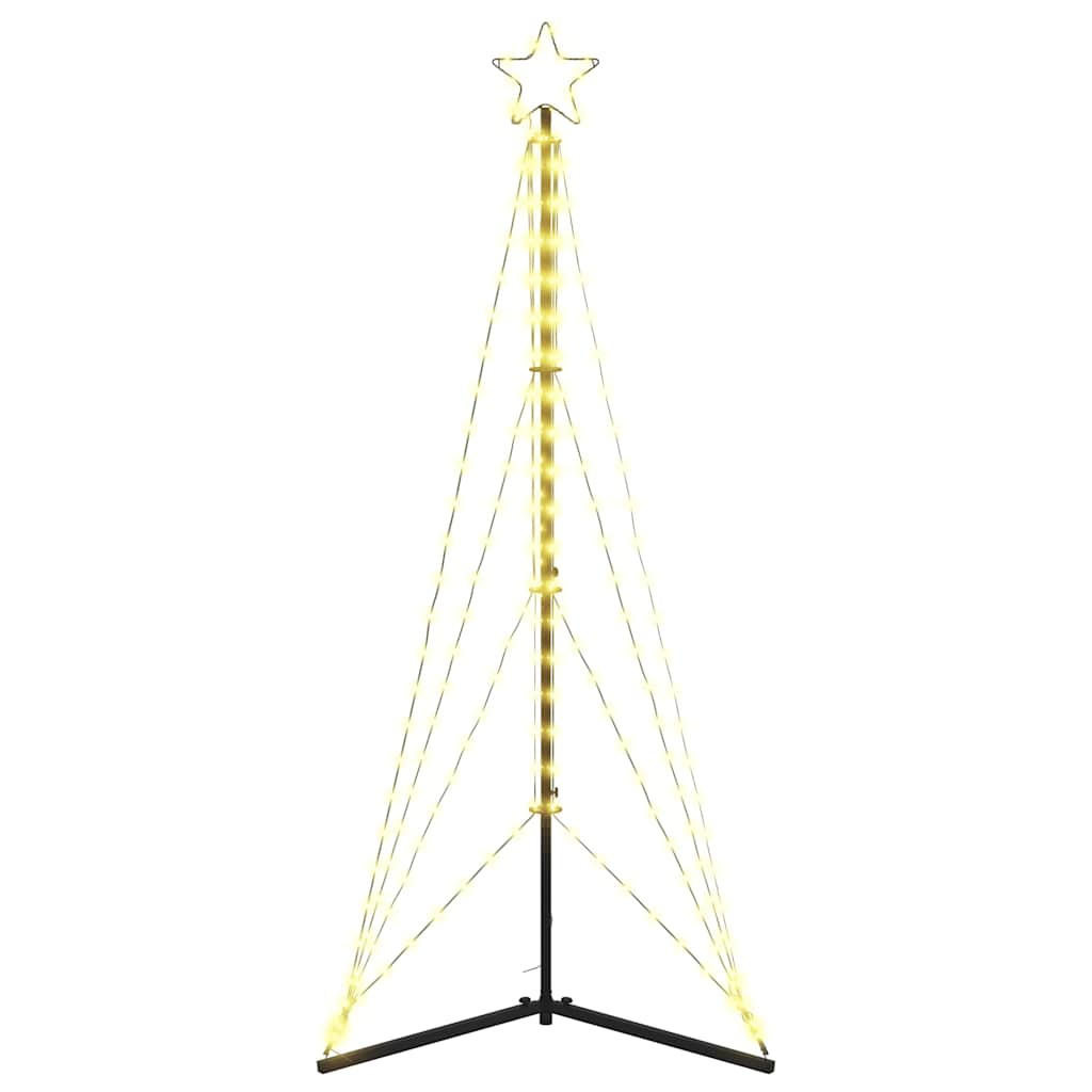 vidaXL LED Christmas Tree 363 LEDs Warm White 182 cm 6