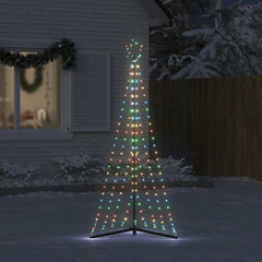 vidaXL LED Christmas Tree 339 LEDs Colorful 187 cm 3