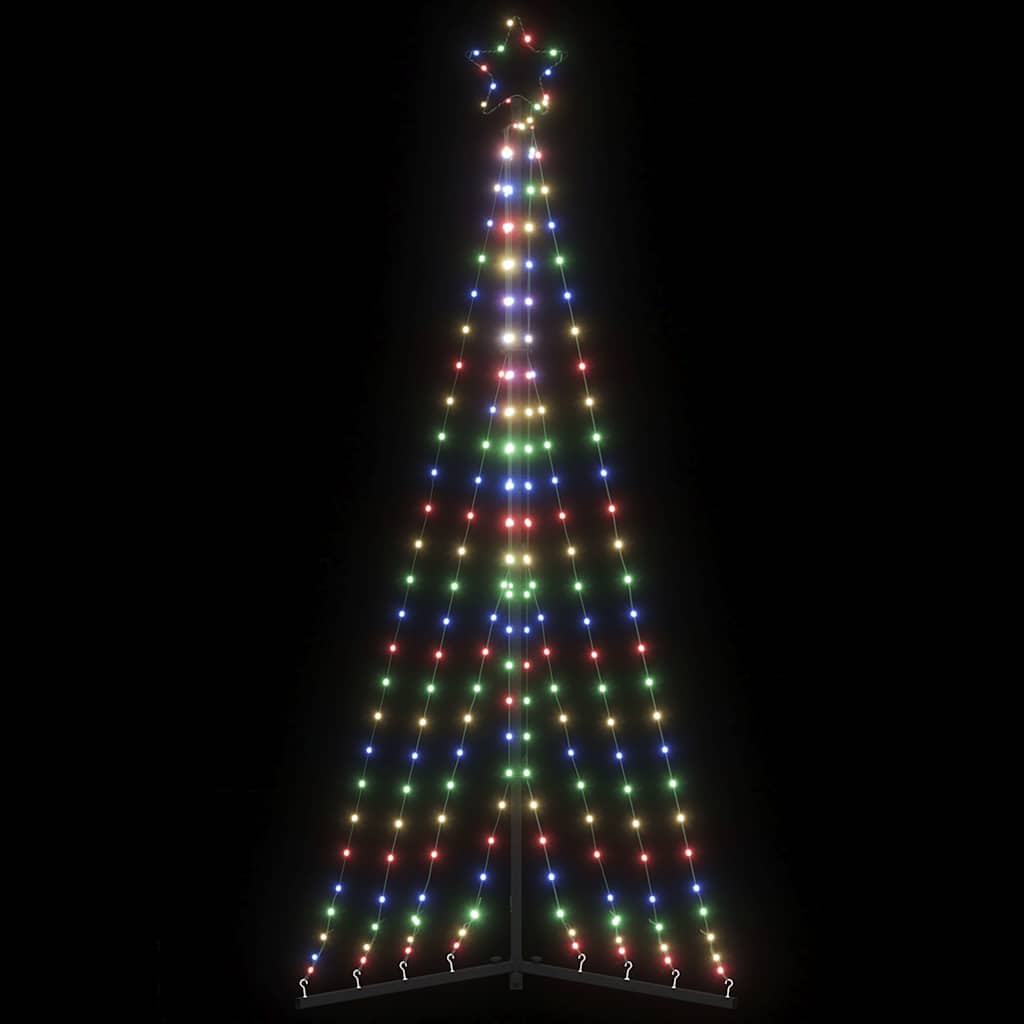 vidaXL LED Christmas Tree 339 LEDs Colorful 187 cm 1