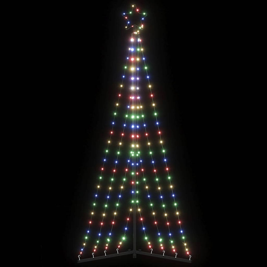 vidaXL LED Christmas Tree 339 LEDs Colorful 187 cm 1