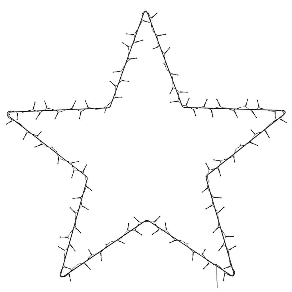 vidaXL Christmas Lights Star Silhouette 115 LEDs Warm White 4