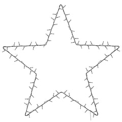 vidaXL Christmas Lights Star Silhouette 115 LEDs Warm White 4