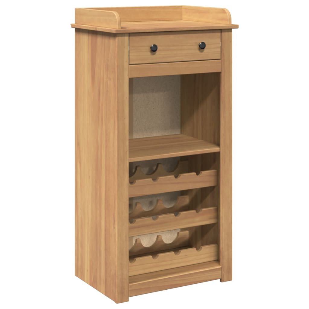 vidaXL Wine Cabinet "PANAMA" 57x40x111,5 cm Solid Wood Pine 2