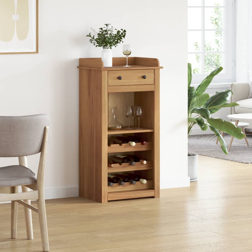 vidaXL Wine Cabinet "PANAMA" 57x40x111,5 cm Solid Wood Pine 3