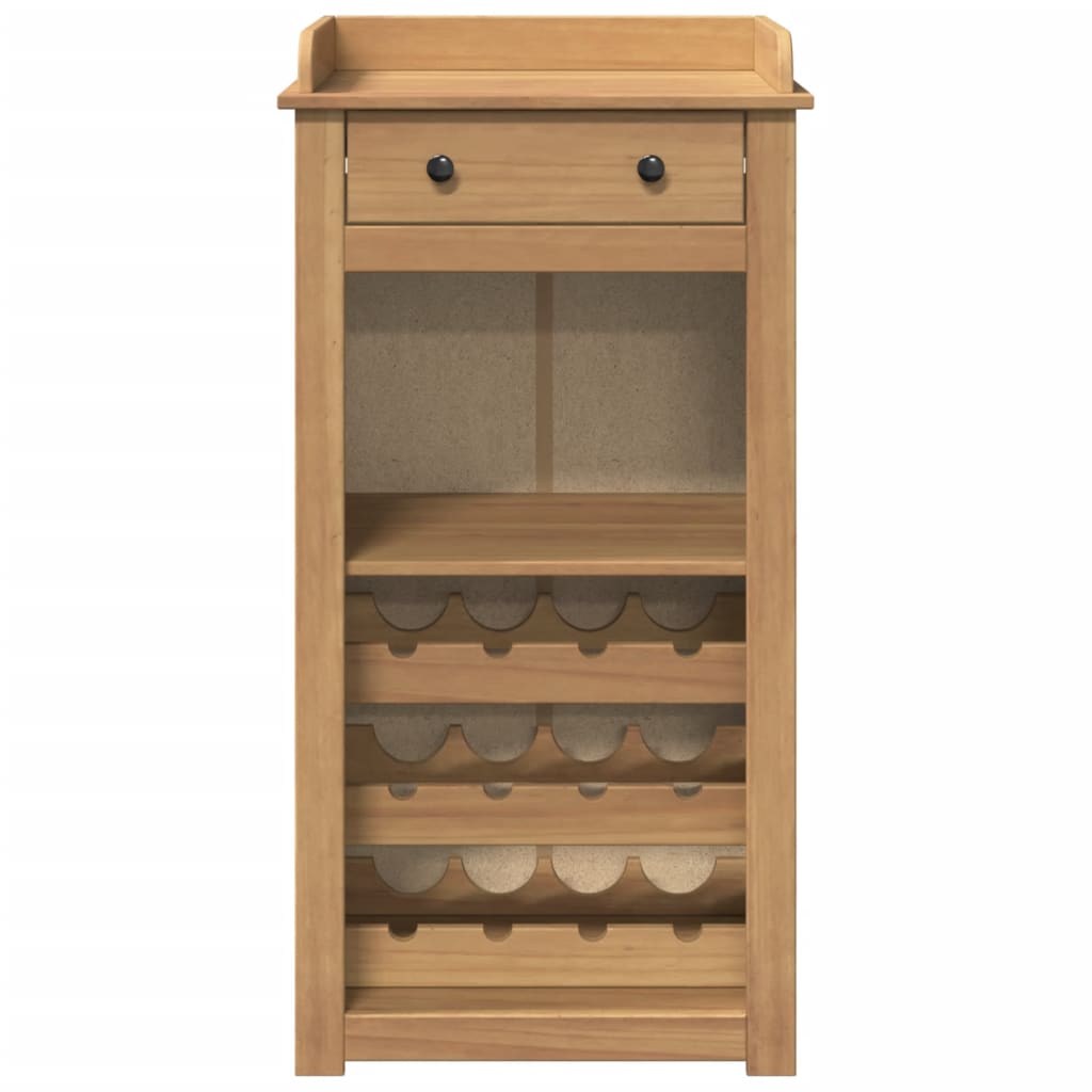 vidaXL Wine Cabinet "PANAMA" 57x40x111,5 cm Solid Wood Pine 4