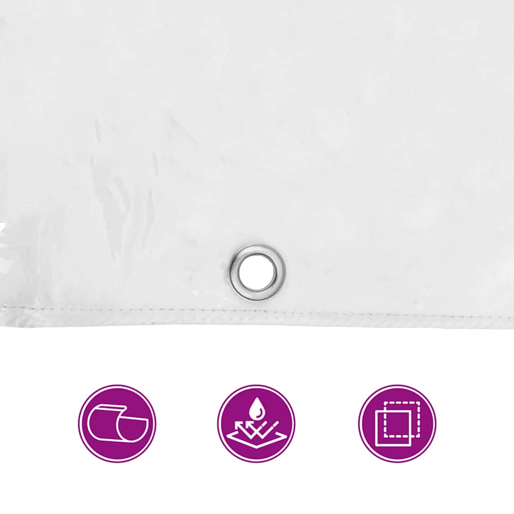 vidaXL Plant Cover with Eyelets 1x8 m PVC 6