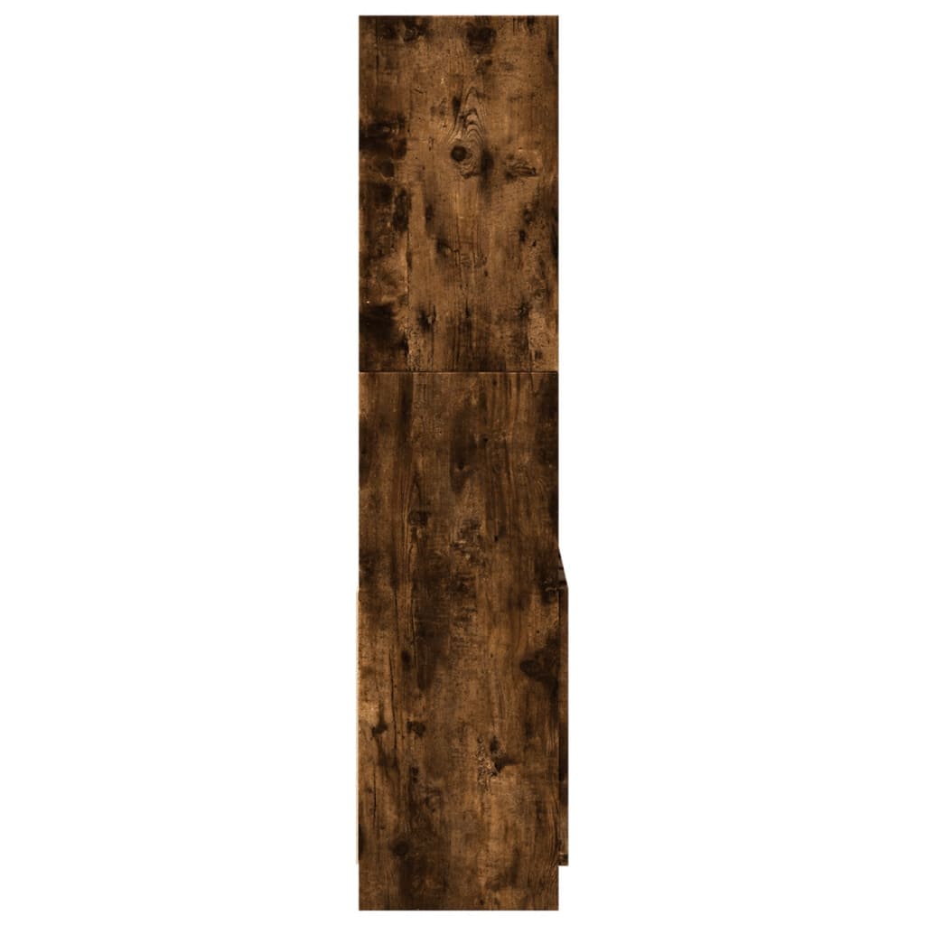 vidaXL Highboard Smoked Oak 63x33x140 cm Engineered Wood 6