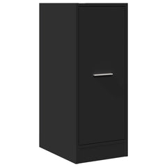 Apothecary Cabinet Black Engineered Wood, image 4