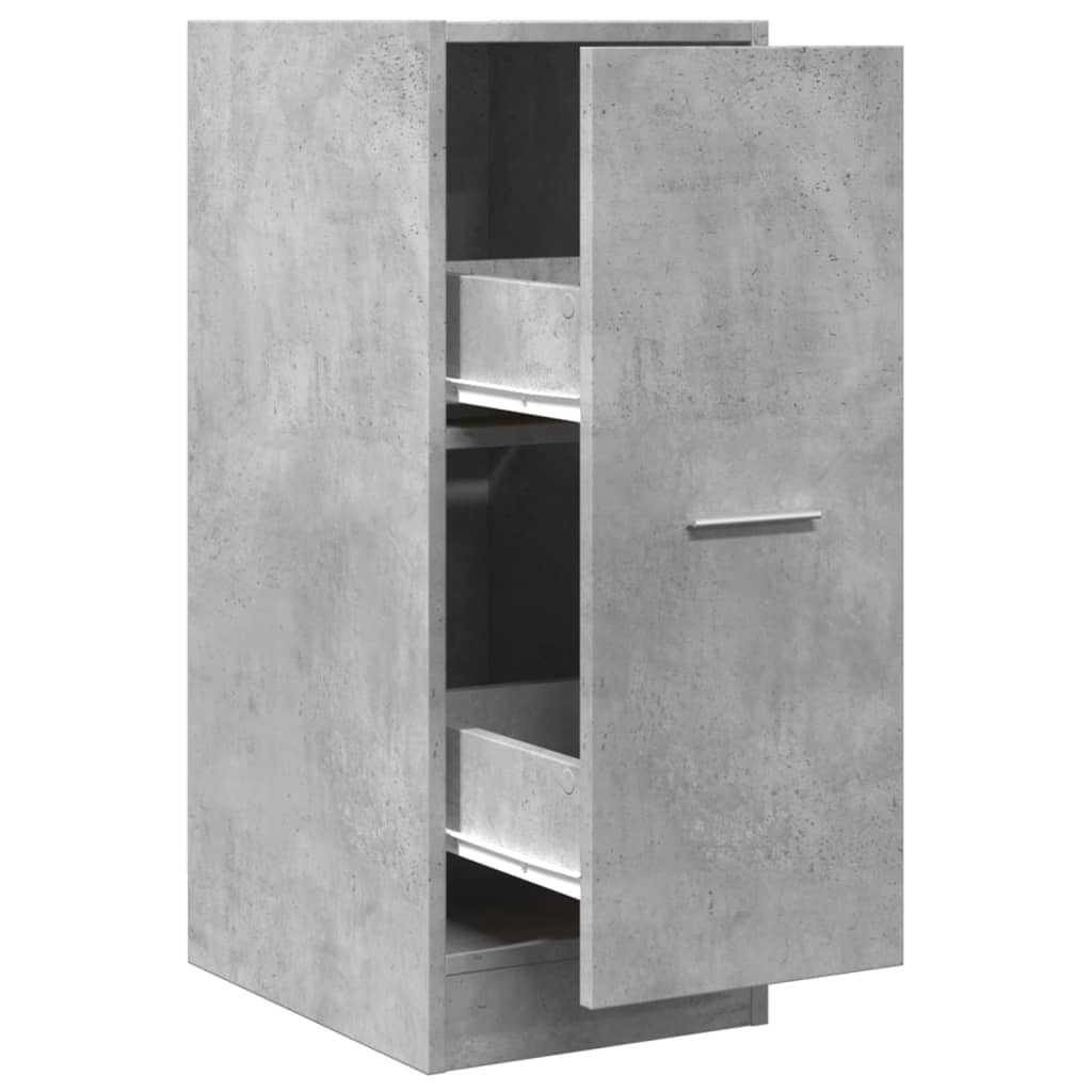 vidaXL Apothecary Cabinet Concrete Grey 30x41x77,5 cm Engineered Wood 2