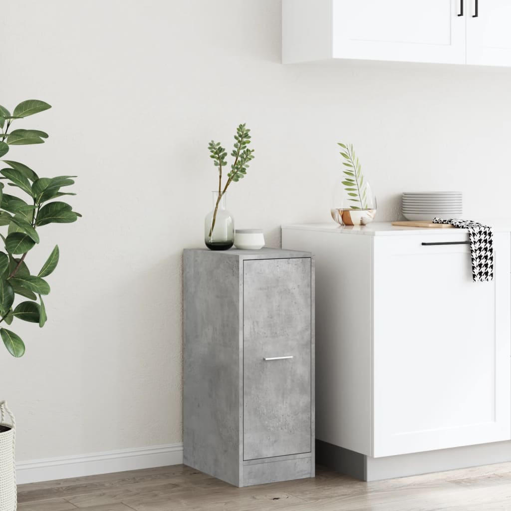 vidaXL Apothecary Cabinet Concrete Grey 30x41x77,5 cm Engineered Wood 3