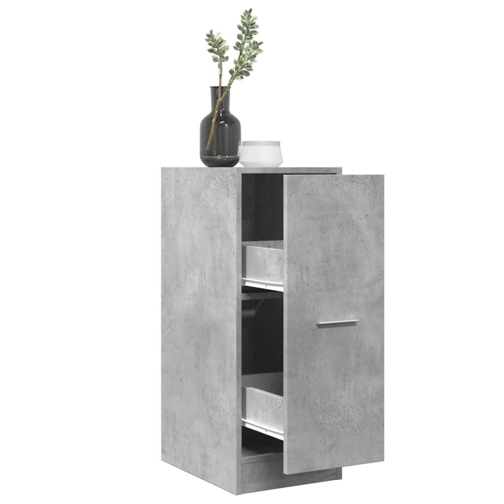 vidaXL Apothecary Cabinet Concrete Grey 30x41x77,5 cm Engineered Wood 1
