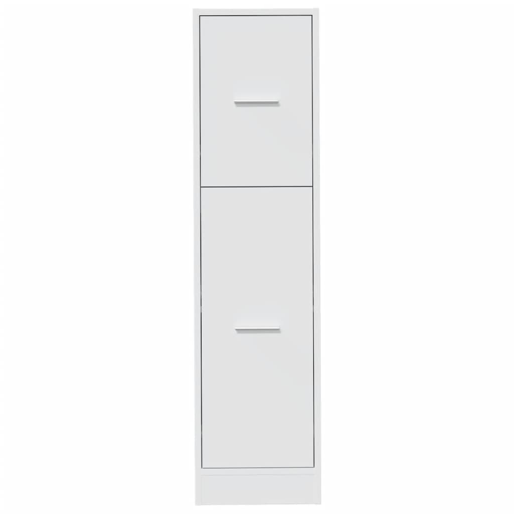 Apothecary Cabinet White Engineered Wood, image 5