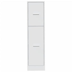 Apothecary Cabinet White Engineered Wood, image 5