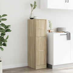 vidaXL Apothecary Cabinet Sonoma Oak 30x41x118 cm Engineered Wood 3