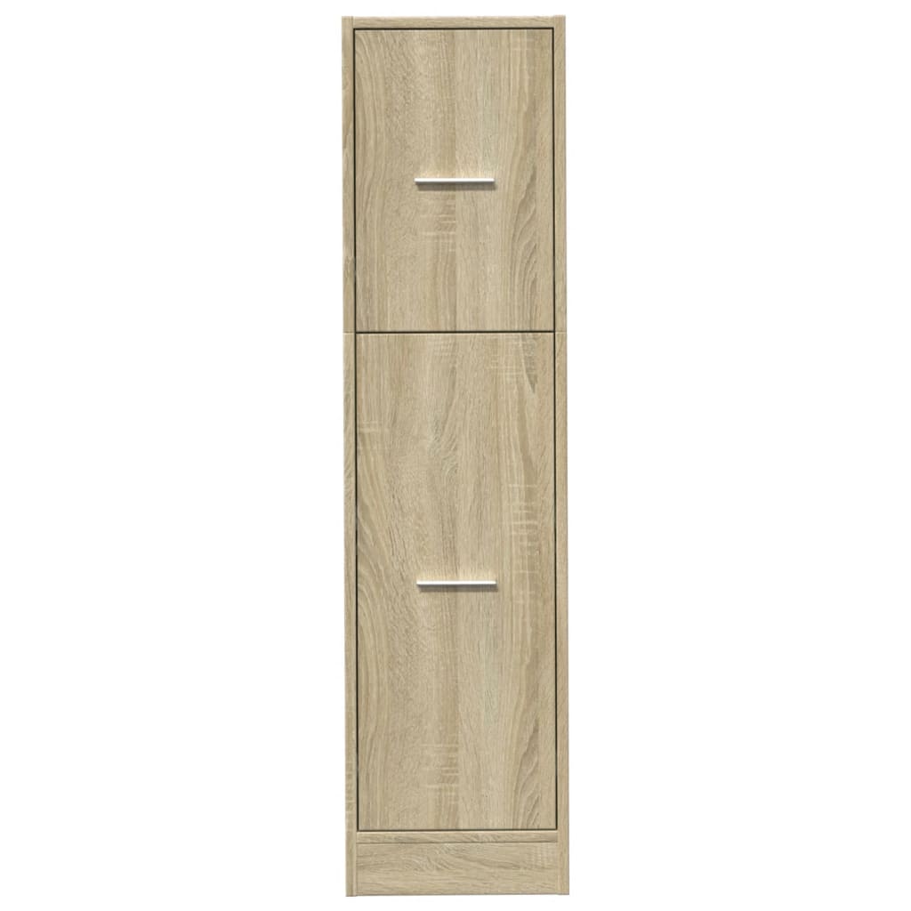 vidaXL Apothecary Cabinet Sonoma Oak 30x41x118 cm Engineered Wood 5