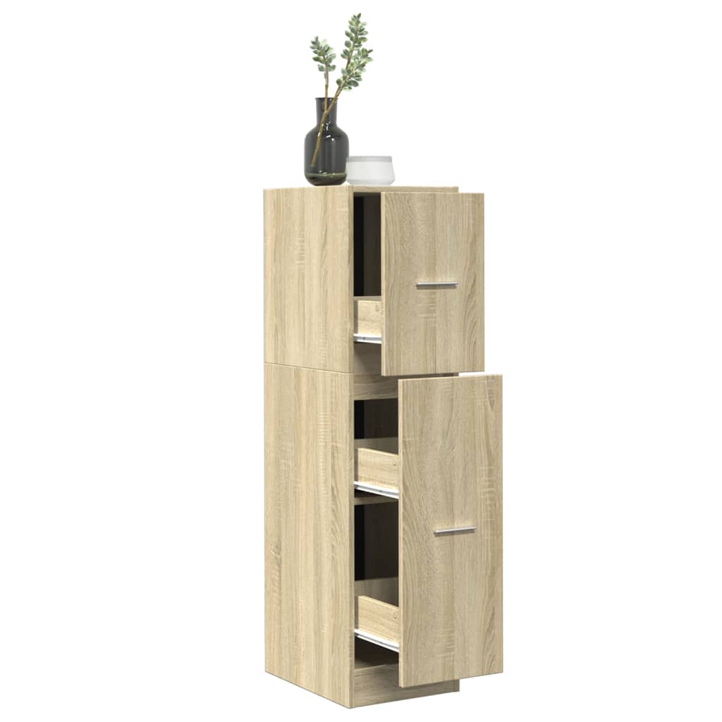 vidaXL Apothecary Cabinet Sonoma Oak 30x41x118 cm Engineered Wood 1