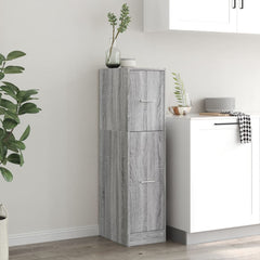 vidaXL Apothecary Cabinet Grey Sonoma 30x41x118 cm Engineered Wood 3