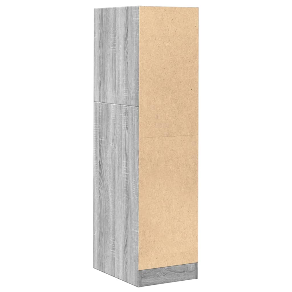 vidaXL Apothecary Cabinet Grey Sonoma 30x41x118 cm Engineered Wood 6
