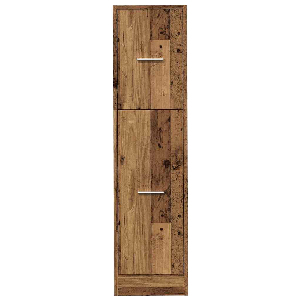vidaXL Apothecary Cabinet Old Wood 30x41x118 cm Engineered Wood 5