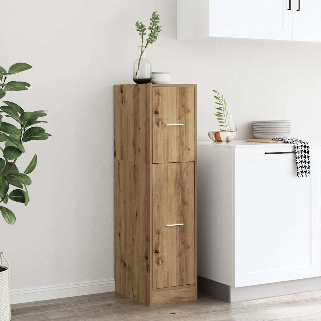 vidaXL Apothecary Cabinet Artisian Oak 30x41x118 cm Engineered Wood 4