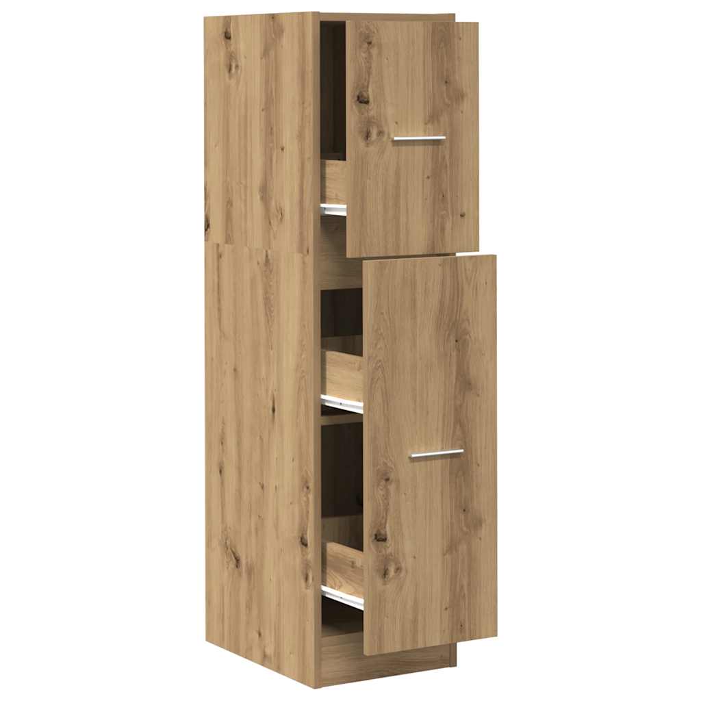 vidaXL Apothecary Cabinet Artisian Oak 30x41x118 cm Engineered Wood 1