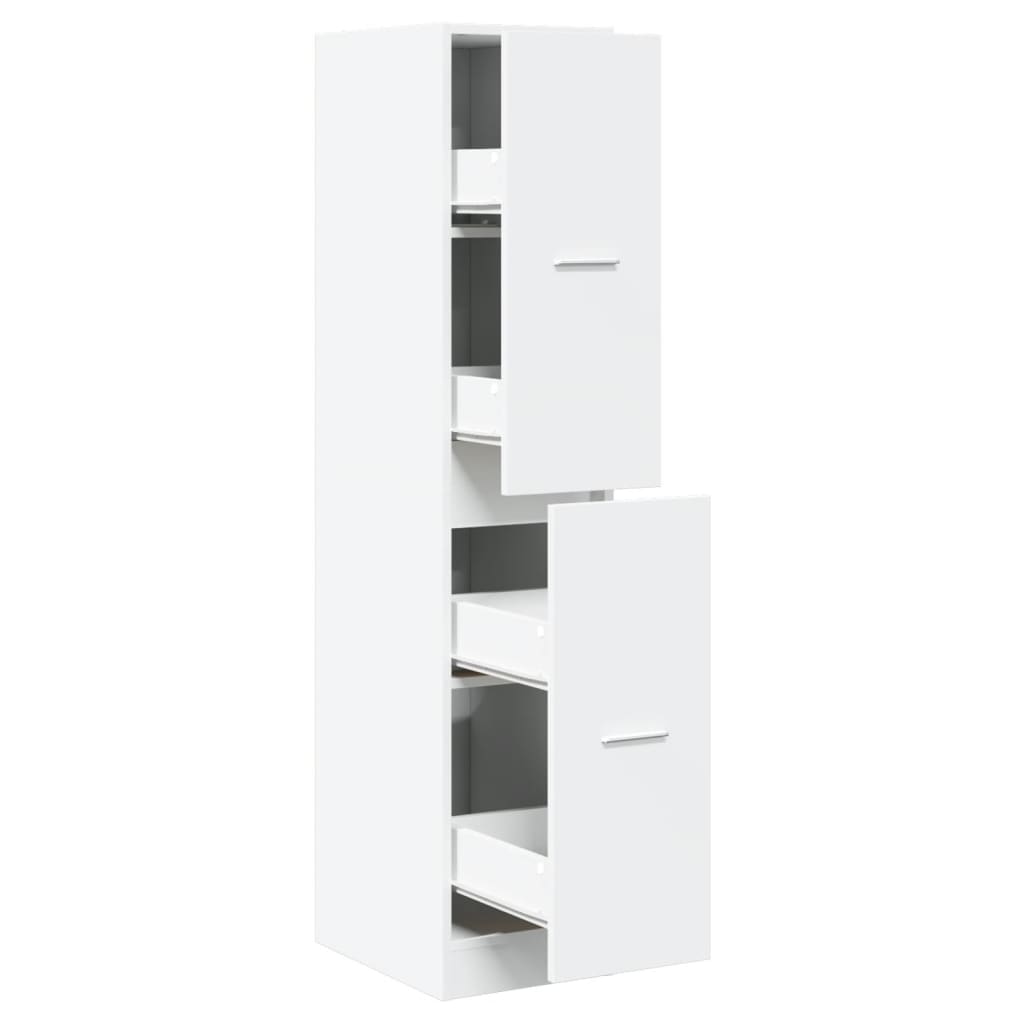 vidaXL Apothecary Cabinet White 30x41x144,5 cm Engineered Wood 2