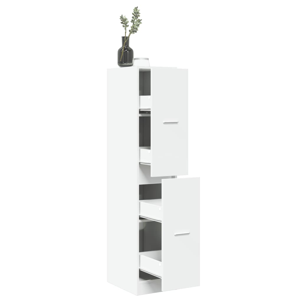 vidaXL Apothecary Cabinet White 30x41x144,5 cm Engineered Wood 1