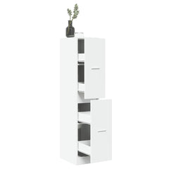 vidaXL Apothecary Cabinet White 30x41x144,5 cm Engineered Wood 1