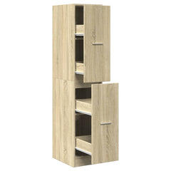 vidaXL Apothecary Cabinet Sonoma Oak 30x41x144,5 cm Engineered Wood 2