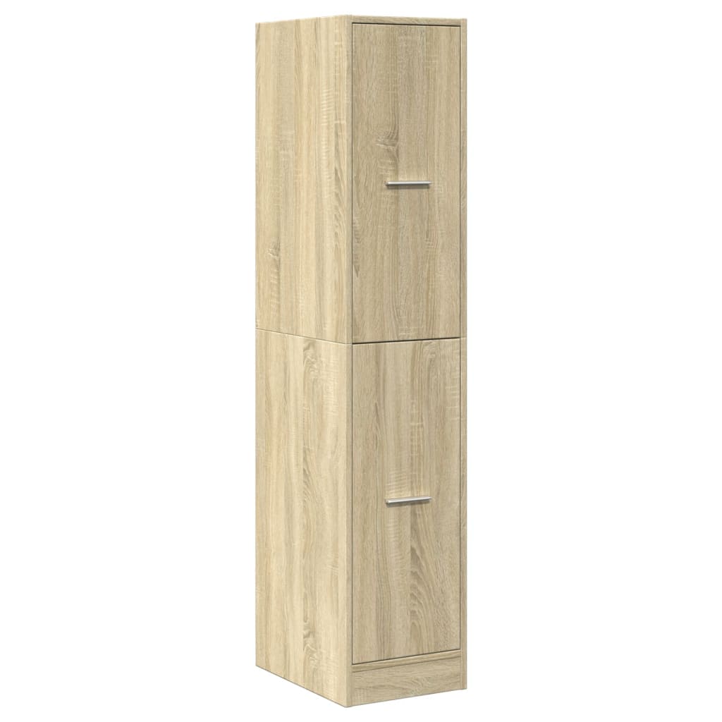 vidaXL Apothecary Cabinet Sonoma Oak 30x41x144,5 cm Engineered Wood 4