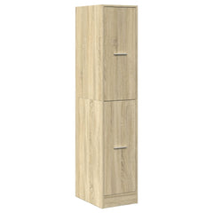 vidaXL Apothecary Cabinet Sonoma Oak 30x41x144,5 cm Engineered Wood 4