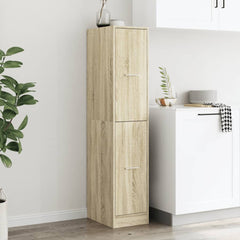 vidaXL Apothecary Cabinet Sonoma Oak 30x41x144,5 cm Engineered Wood 3